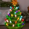 10 Inch Tabletop Ceramic Christmas Tree Decoration