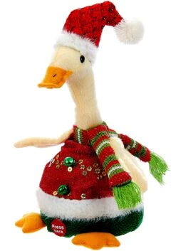 Kurt Adler 10" Repeat-Back Recording Christmas Duck