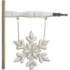11 Inch Whitewashed Snowflake Arrow Christmas Decoration