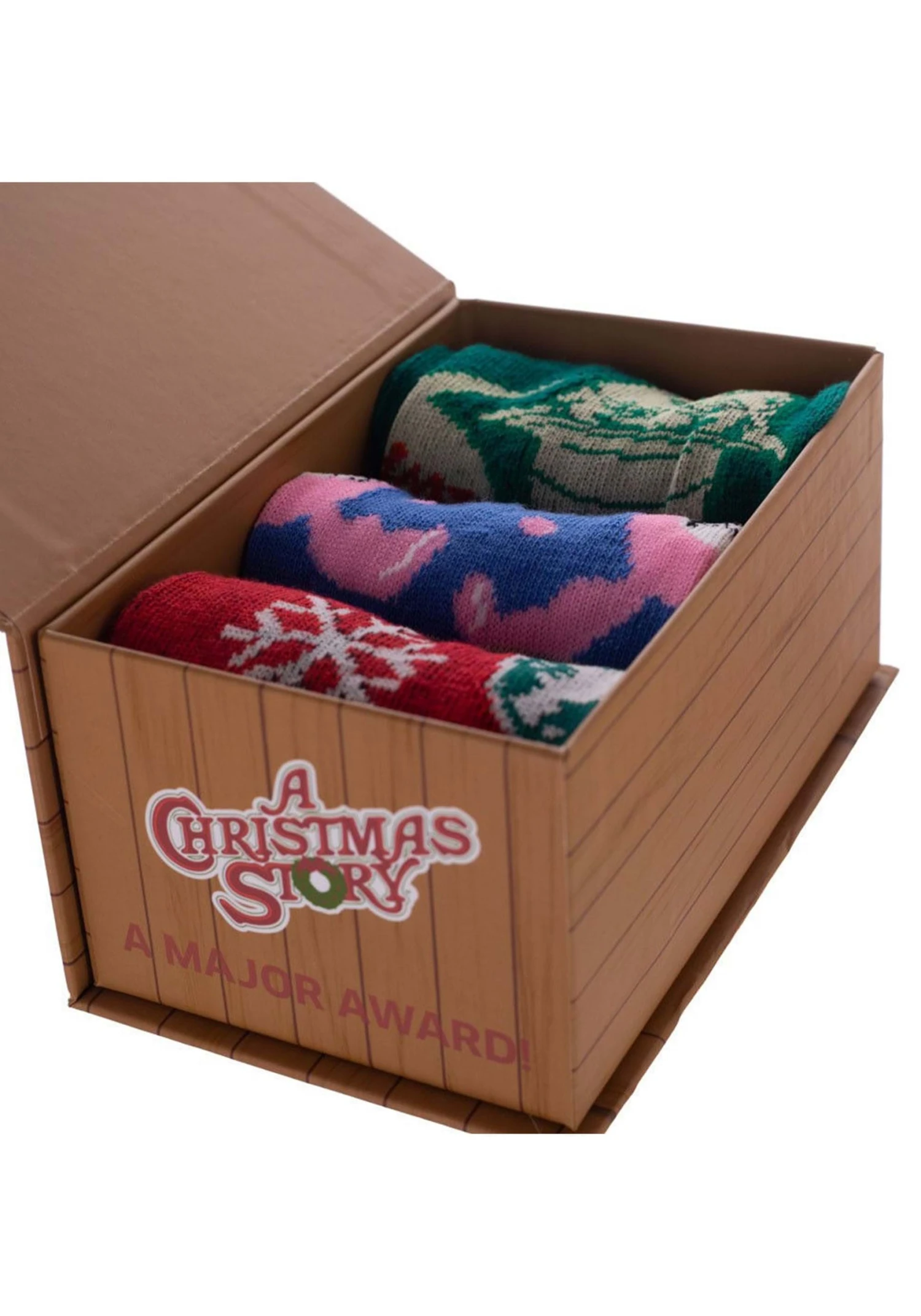 A Christmas Story Holiday 3 Pack Casual Crew Socks 2 A Christmas Story Holiday 3 Pack Casual Crew Socks - Image 2