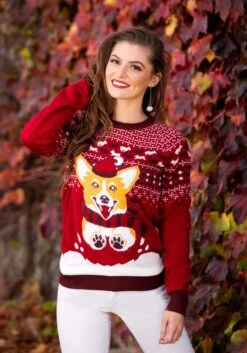 A Very Corgi Christmas Ugly Christmas Sweater -Kurt Adler Shop a very corgi christmas ugly christmas sweater 2