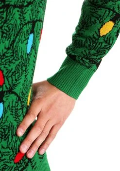 Adult 3D Squirrel In The Christmas Tree Unisex Ugly Sweater -Kurt Adler Shop adult 3d squirrel in the christmas tree ugly sweat alt 10