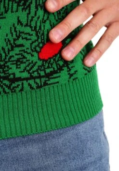 Adult 3D Squirrel In The Christmas Tree Unisex Ugly Sweater -Kurt Adler Shop adult 3d squirrel in the christmas tree ugly sweat alt 9