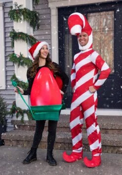 Adult Christmas Light Bulb Costume -Kurt Adler Shop adult christmas light bulb costume alt 3