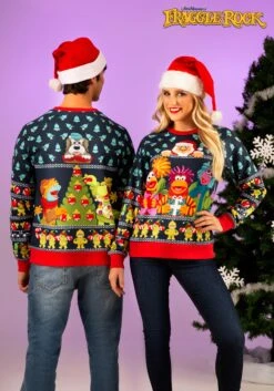 Adult Fraggle Rock Sublimated Ugly Christmas Sweatshirt