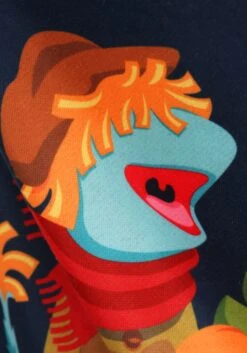 Adult Fraggle Rock Sublimated Ugly Christmas Sweatshirt -Kurt Adler Shop adult fraggle rock sublimated ugly christmas sweater alt 7