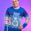 Adult Grumpy Bear Care Bears Ugly Christmas Sweater