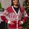 Adult Marvel Avengers Ugly Christmas Cardigan Sweater