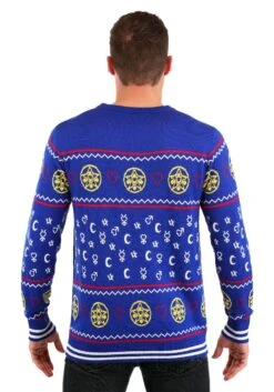 Adult Sailor Moon Fair Isle Ugly Christmas Sweater -Kurt Adler Shop adult sailor moon fair isle ugly christmas sweater alt 3