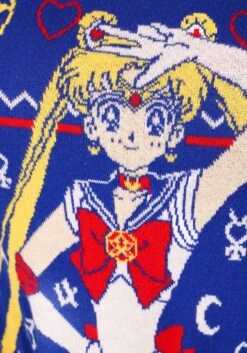 Adult Sailor Moon Fair Isle Ugly Christmas Sweater -Kurt Adler Shop adult sailor moon fair isle ugly christmas sweater alt 7