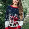 Adult Santa & Reindeer Unisex Ugly Christmas Sweater