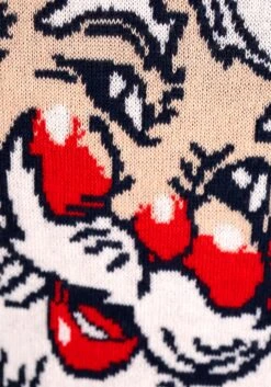 Adult Vintage Santa Unisex Ugly Christmas Sweater -Kurt Adler Shop adult vintage santa ugly christmas sweater alt 14