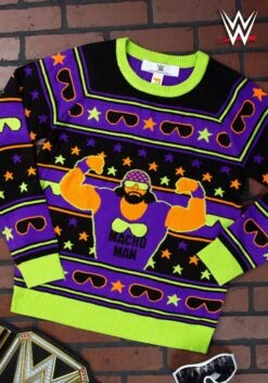 Adult WWE Macho Man Ugly Christmas Sweater