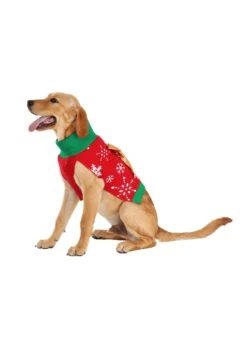 Christmas Present Pet Sweater -Kurt Adler Shop christmas present dog sweater alt 6