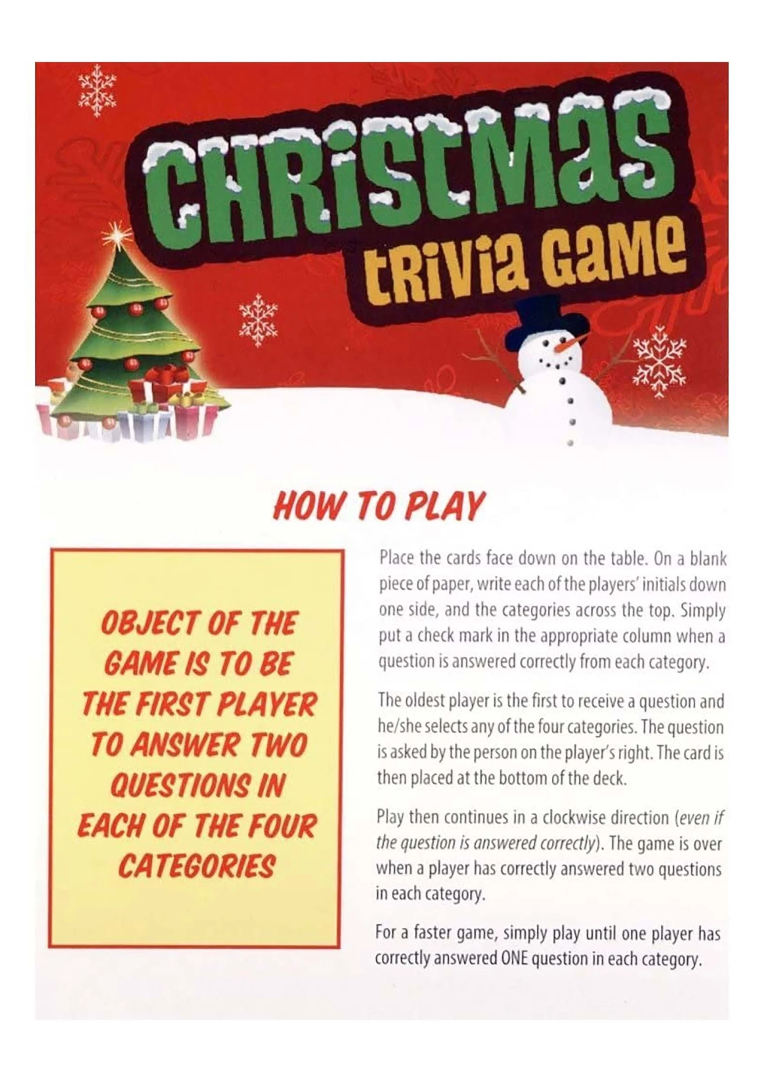Christmas Trivia Card Game 5 Christmas Trivia Card Game - Image 5