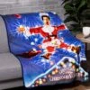Christmas Vacation Micro Raschel Throw Blanket