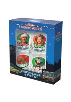 4 Pack Christmas Vacation Shot Glasses