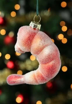 Cocktail Shrimp Glass Christmas Ornament