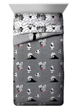5 Piece Nightmare Before Christmas Moonlight Twin Bed Set -Kurt Adler Shop disney nightmare before christmas moonlight 5 piec alt 5