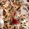Father Christmas Glass Globe Ornament