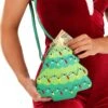 Green Christmas Tree Crossbody Purse