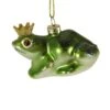 Heraldly Frog Glass Christmas Ornament