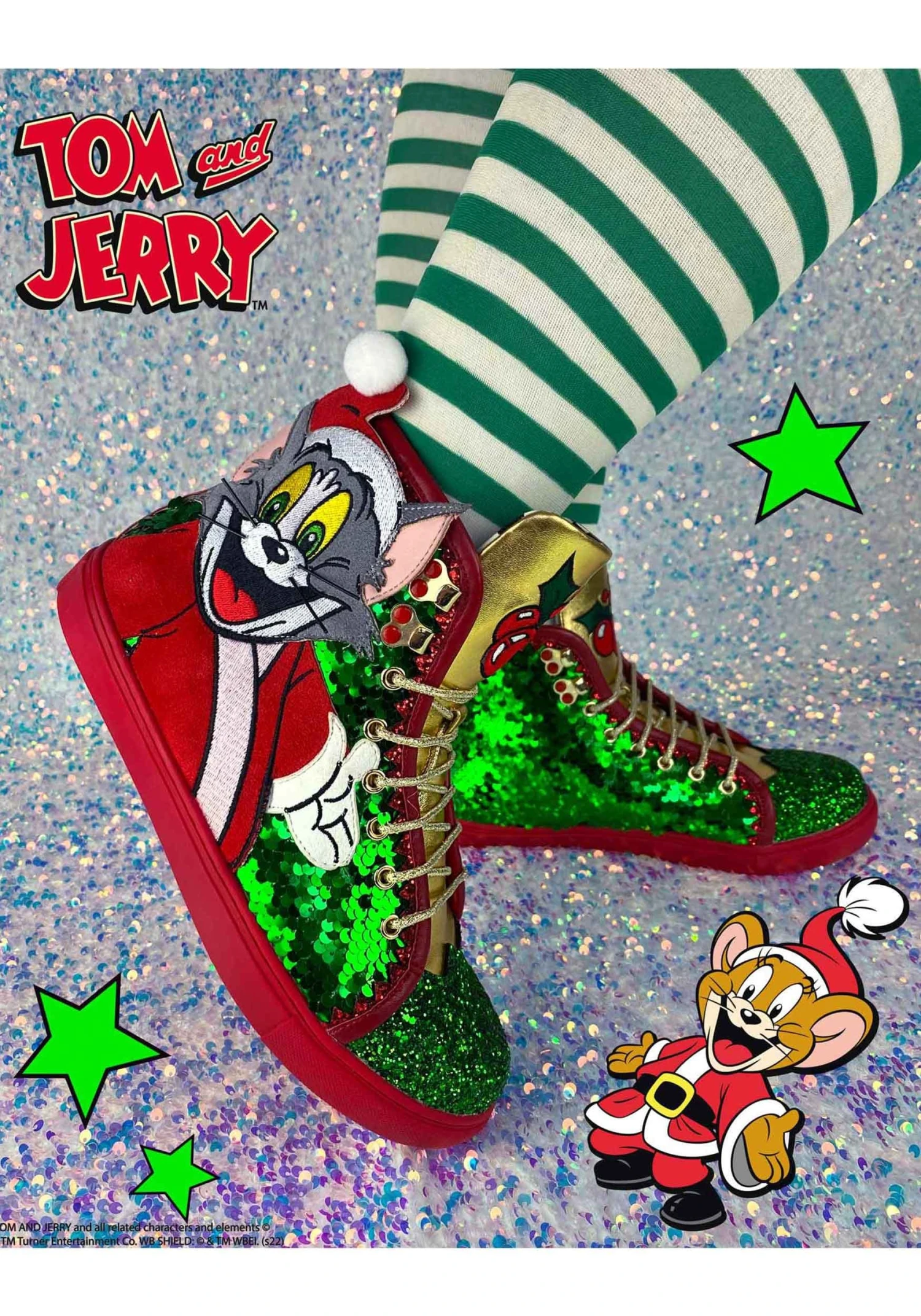Irregular Choice Tom And Jerry Christmas Crackers Sneakers 7 Irregular Choice Tom And Jerry Christmas Crackers Sneakers - Image 7