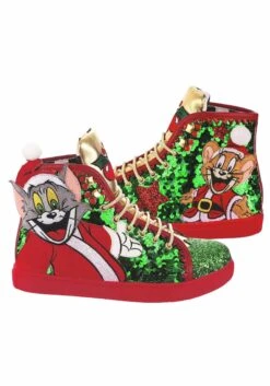 Irregular Choice Tom And Jerry Christmas Crackers Sneakers