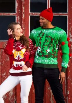 Kitty Trouble Ugly Christmas Sweater For Adults -Kurt Adler Shop kitty trouble ugly christmas sweater for adults