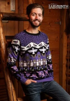 Labyrinth Character Ugly Christmas Sweater -Kurt Adler Shop labyrinth character sweater alt 3
