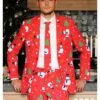 Opposuits Men's Red Christmas Costume Suit