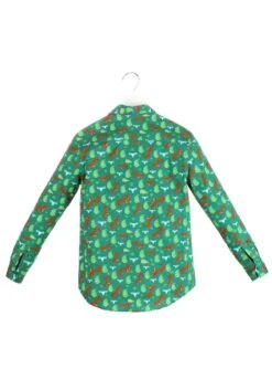 Adult National Lampoons Christmas Vacation Button Up Shirt -Kurt Adler Shop national lampoons christmas vacation button up shi alt 5