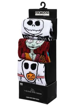 Nightmare Before Christmas 3 Pair Youth Character Socks -Kurt Adler Shop nightmare before christmas 3 pair youth character alt 6