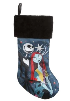 Kurt Adler Nightmare Before Christmas Jack & Sally Stocking