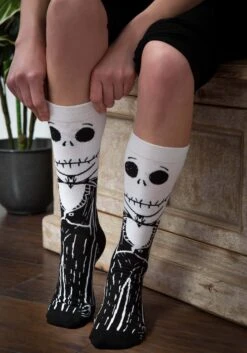 Jack Skellington Nightmare Before Christmas 360 Crew Socks