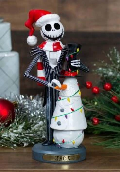 Kurt Adler Nightmare Before Christmas Jack & Snowman 11" Nutcracker