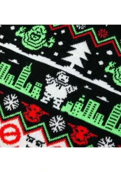 Adult Ghostbusters Christmas Ugly Sweater -Kurt Adler Shop official ghostbusters christmas ugly sweater alt 4