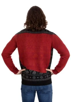 Star Trek "Trek The Halls" Adult Christmas Sweater -Kurt Adler Shop official star trek trek the halls christmas jump alt 4