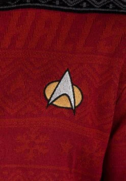 Star Trek "Trek The Halls" Adult Christmas Sweater -Kurt Adler Shop official star trek trek the halls christmas jump alt 6