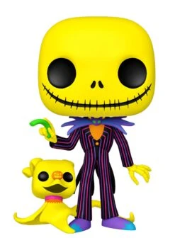 POP Jumbo Nightmare Before Christmas Black Light Jack & Zero