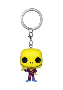 POP! Keychain: Nightmare Before Christmas- Black Light Jack