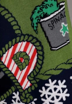 Adult Popeye Ugly Christmas Sweater -Kurt Adler Shop popeye ugly christmas sweater alt 5