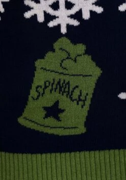 Adult Popeye Ugly Christmas Sweater -Kurt Adler Shop popeye ugly christmas sweater alt 6