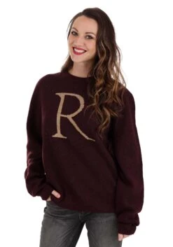Adult Ron Weasley "R" Christmas Sweater -Kurt Adler Shop ron weasley r christmas sweater alt 5