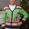 Spongebob Patrick Adult Ugly Christmas Cardigan