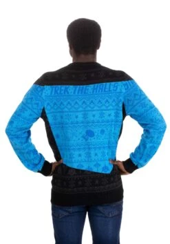 Star Trek Blue Christmas Sweater -Kurt Adler Shop star trek blue christmas sweater alt 2