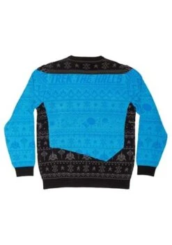 Star Trek Blue Christmas Sweater -Kurt Adler Shop star trek blue christmas sweater alt 8