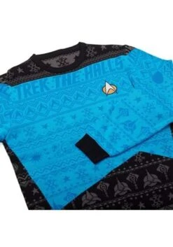 Star Trek Blue Christmas Sweater -Kurt Adler Shop star trek blue christmas sweater alt 9