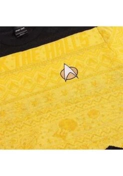 Star Trek Yellow Christmas Sweater -Kurt Adler Shop star trek yellow christmas sweater alt 12