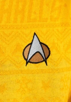 Star Trek Yellow Christmas Sweater -Kurt Adler Shop star trek yellow christmas sweater alt 3
